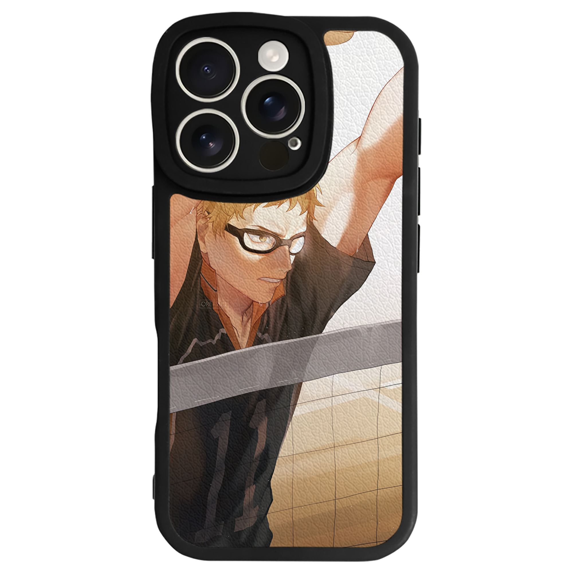（画像用） ハイキュー!! Haikyu!! 【iPhone 16シリーズ対応】シリコンスマホケース（レザー調） 材質：シリコン